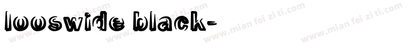 looswide black字体转换